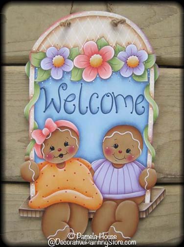 Gingerbread Welcome Swing Pattern BY DOWNLOAD