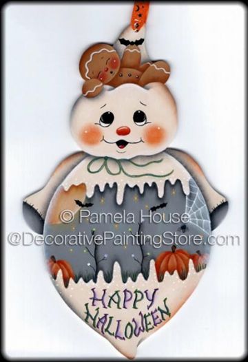 Happy Halloween Ghost ePattern by Pamela House - PDF DOWNLOAD
