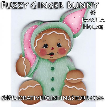 Fuzzy Ginger Bunny by Pamela House - PDF DOWNLOAD