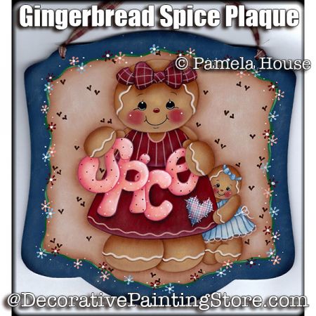 Gingerbread Spice Plaque by Pamela House - PDF DOWNLOAD