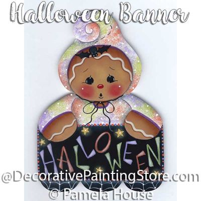 Halloween Banner by Pamela House - PDF DOWNLOAD