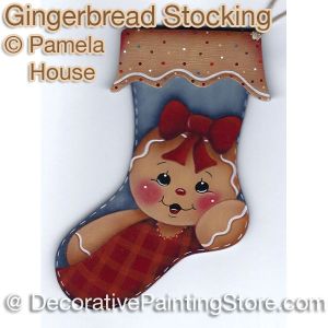 Gingerbread Stocking by Pamela House - PDF DOWNLOAD
