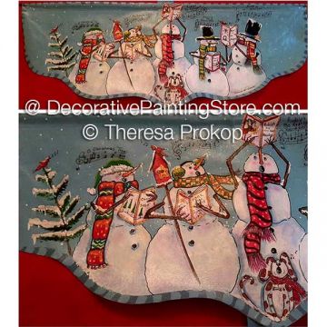 Caroling Snowman Banner ePacket - Theresa Prokop - PDF DOWNLOAD