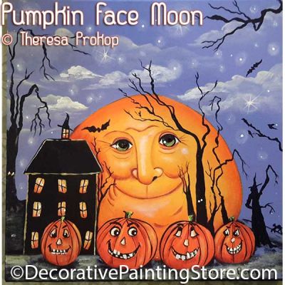 Pumpkin Face Moon ePacket - Theresa Prokop - PDF DOWNLOAD
