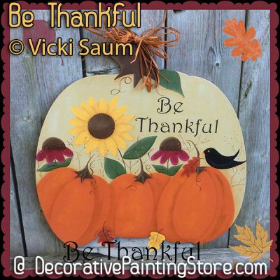 Be Thankful ePattern - Vicki Saum - PDF DOWNLOAD