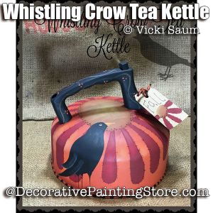 Whistling Crow Tea Kettle ePattern - Vicki Saum - PDF DOWNLOAD