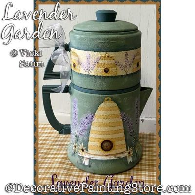 Lavender Garden Painting Pattern PDF DOWNLOAD - Vicki Saum