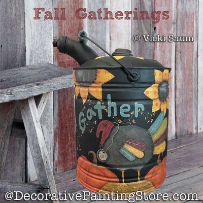 Fall Gatherings Painting Pattern PDF DOWNLOAD - Vicki Saum