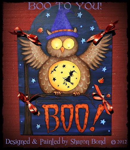 BOO HOOT! Pattern - Sharon Bond - PDF DOWNLOAD
