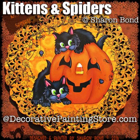 Kittens and Spiders ePattern - Sharon Bond - PDF DOWNLOAD