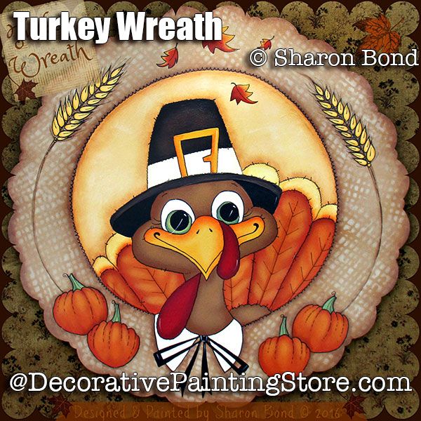 Turkey Wreath ePattern - Sharon Bond - PDF DOWNLOAD