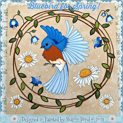 Bluebird for Spring DOWNLOAD  - Sharon Bond