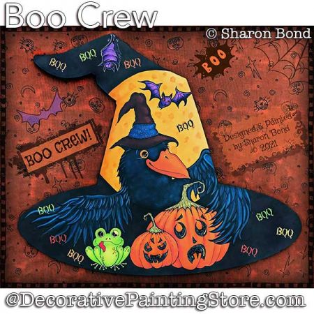 Boo Crew Painting Pattern DOWNLOAD  - Sharon Bond