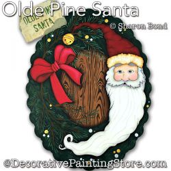 Olde Pine Santa Painting Pattern DOWNLOAD  - Sharon Bond