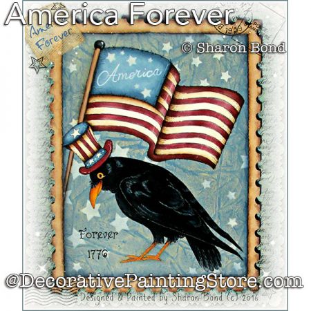 America Forever Painting Pattern DOWNLOAD  - Sharon Bond