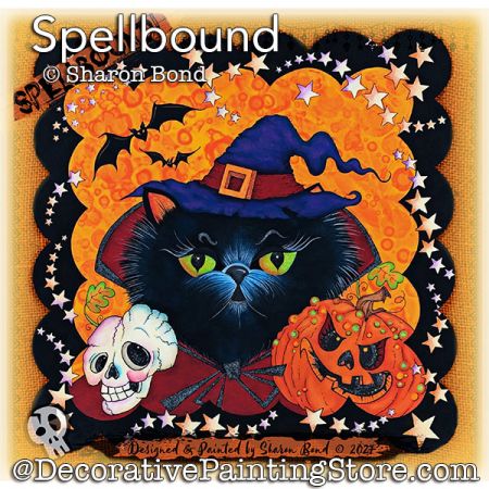 Spellbound (Halloween) Painting Pattern DOWNLOAD  - Sharon Bond