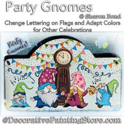 Party Gnomes Painting Pattern DOWNLOAD  - Sharon Bond