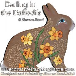 Darling in the Daffodils Painting Pattern DOWNLOAD  - Sharon Bond