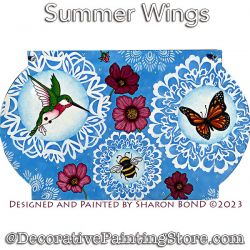 Summer Wings Painting Pattern DOWNLOAD  - Sharon Bond