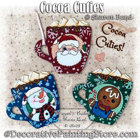 Cocoa Cuties Ornaments Painting Pattern - Sharon Bond