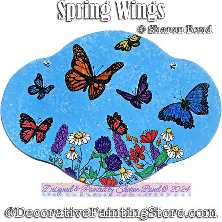 Spring Wings Painting Pattern - Sharon Bond