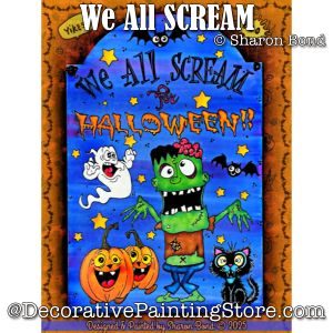 We All SCREAM Plaque Painting Pattern - Sharon Bond