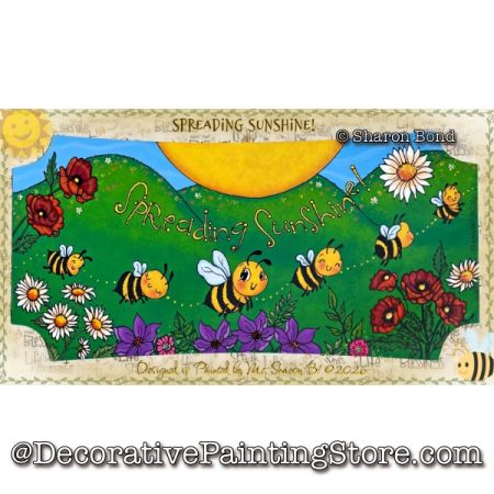 Spreading Sunshine Plaque Painting Pattern - Sharon Bond