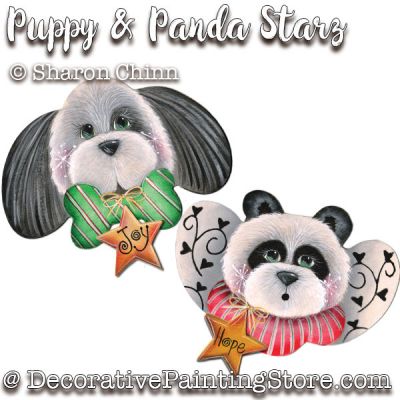 Puppy and Panda Starz Ornaments DOWNLOAD
