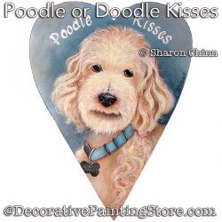 Poodle or Doodle Kisses Primitive Heart Painting Pattern - Sharon Chinn