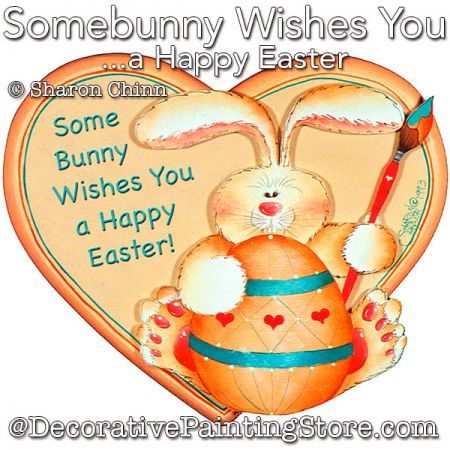 Somebunny Wishes You a Happy Easter Painting Pattern - Sharon Chinn