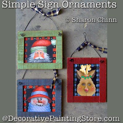 Simple Sign Ornaments Painting Pattern by Mail - Sharon Chinn