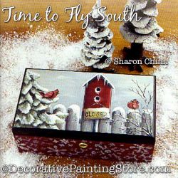 Time to Fly South Snow Scene - Sharon Chinn