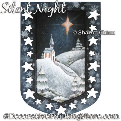 Silent Night Banner  Painting Pattern - Sharon Chinn