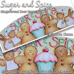 Sugar & Spice Gingerbread Door Crown PDF Download - Sharon Chinn