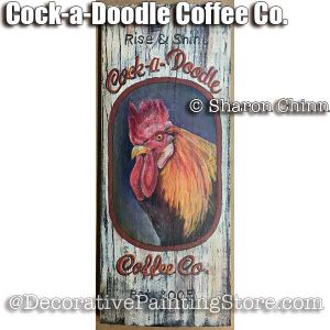 Cock-a-Doodle Coffee Co.(rooster) ePattern by Sharon Chinn - BY DOWNLOAD