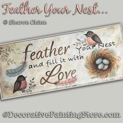 Feather Your Nest Sign By Mail - Sharon Chinn