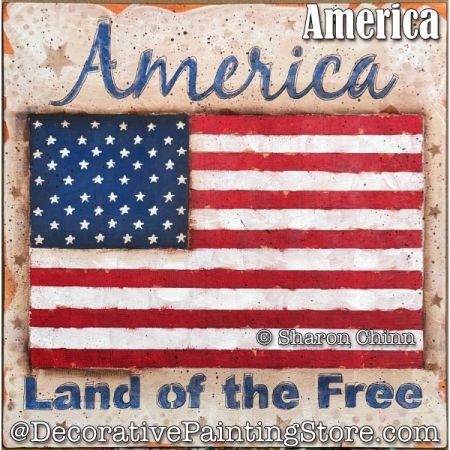 AMERICA Painting Pattern with Video - Sharon Chinn