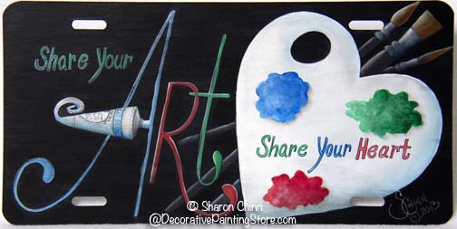 Share Your Art License Plate Pattern BY DOWNLOAD