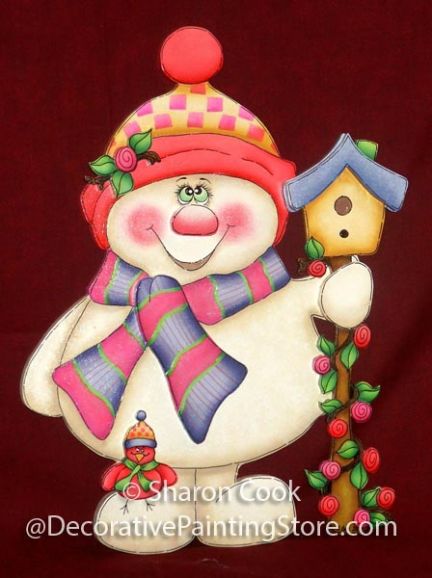 Springtime Snowman Pattern - Sharon Cook - PDF DOWNLOAD