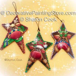 Rusty Reindeer Ornaments - Sharon Cook - PDF DOWNLOAD