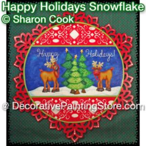 Happy Holidays Snowflake ePattern - Sharon Cook - PDF DOWNLOAD