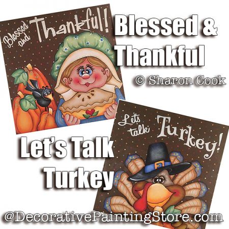 Two Thanksgiving Canvas ePattern - Sharon Cook - PDF DOWNLOAD