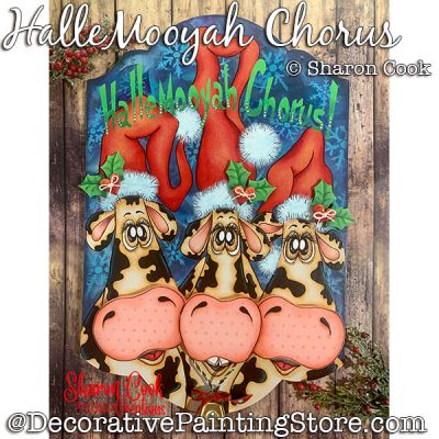 HalleMooyah Chorus (Cows) Painting Pattern PDF DOWNLOAD - Sharon Cook