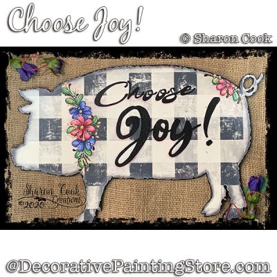 Choose Joy Painting Pattern PDF DOWNLOAD - Sharon Cook
