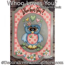 Whoo Loves You Painting Pattern PDF DOWNLOAD - Sharon Cook