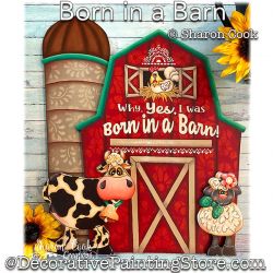 Born in a Barn Painting Pattern PDF DOWNLOAD - Sharon Cook