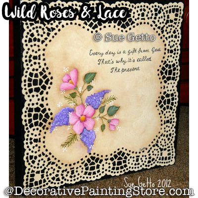Wild Roses and Lace ePattern - Sue Getto - PDF DOWNLOAD