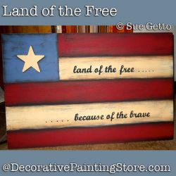 Land of the Free DOWNLOAD Painting Pattern - Sue Getto