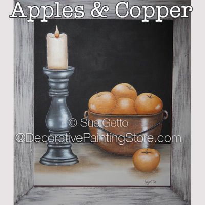 Apples and Copper DOWNLOAD Painting Pattern - Sue Getto