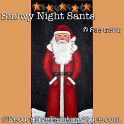 Snowy Night Santa DOWNLOAD Pattern - Sue Getto